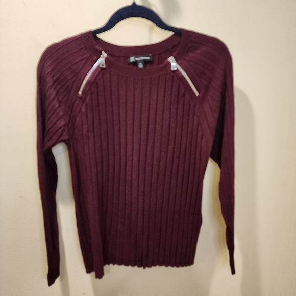 International Concept Burgundy crew neck sweater size XL - Picture 2 of 9